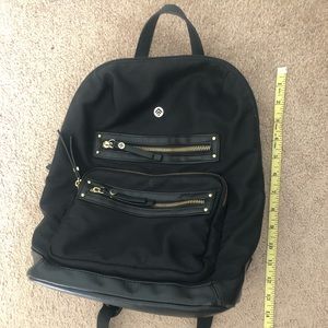 Black small backpack purse